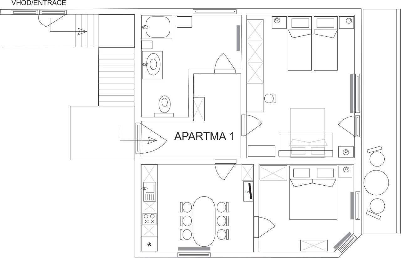Apartma Kramar Podkoren Краньска Гора Экстерьер фото